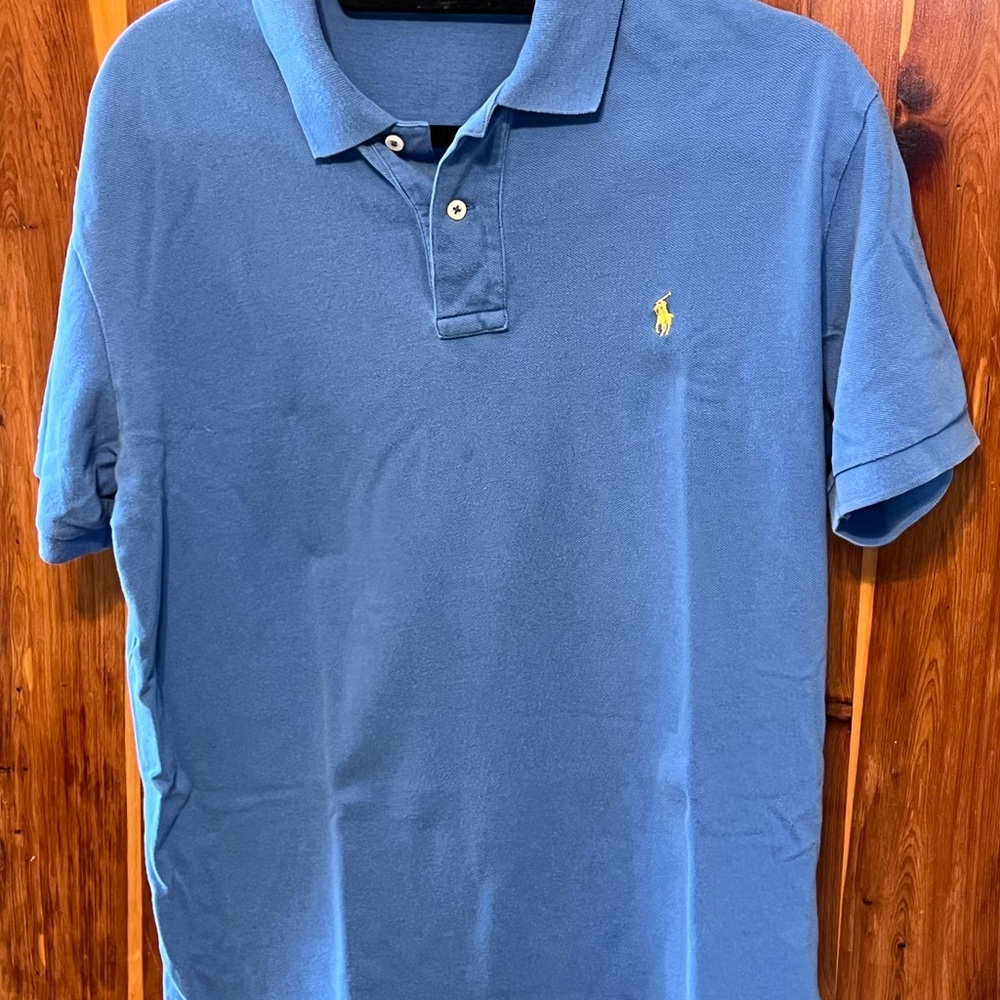 Men’s blue Polo short sleeve shirt